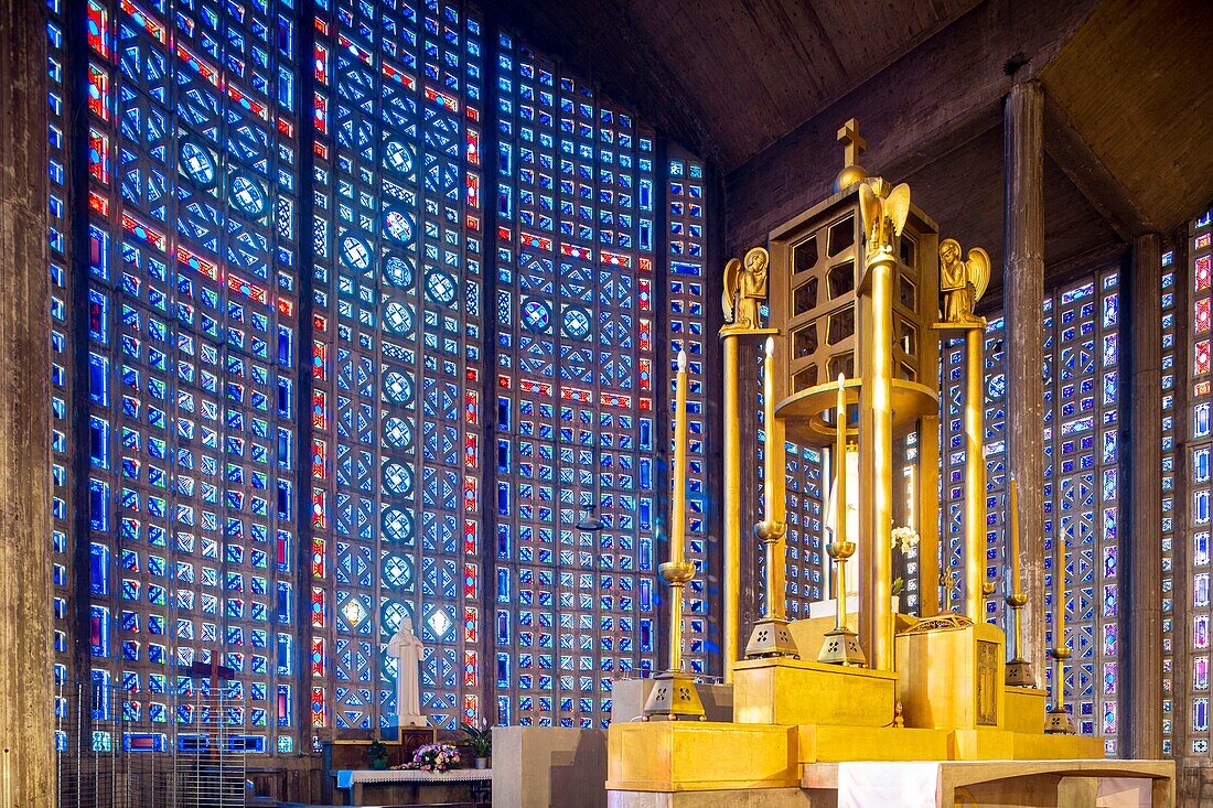 France, Seine Saint Denis, Le Raincy, church Notre-Dame du Raincy, built in concrete, architects Auguste and Gustave Perret\n