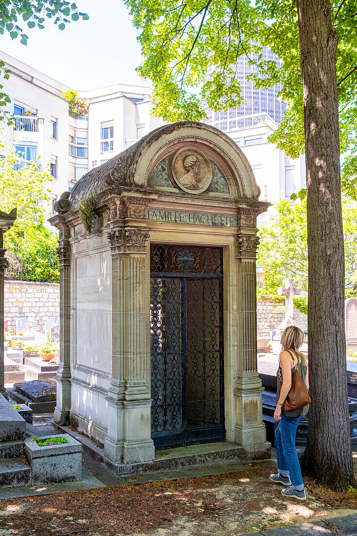 France, Paris, Montparnasse cemetery, mausoleum of the Hachette family\n