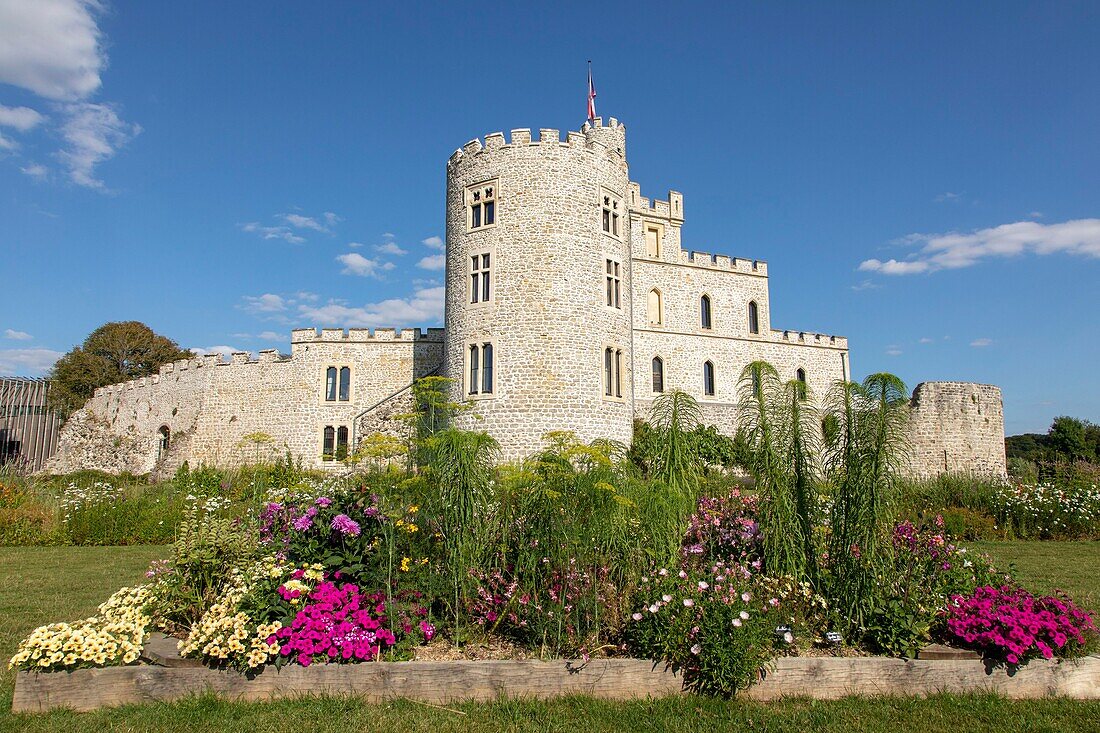 Frankreich, Pas de Calais, Condette, Schloss Hardelot, Herrenhaus im Tudor-Stil aus dem frühen zwanzigsten Jahrhundert, das auf den Fundamenten einer Burg errichtet wurde