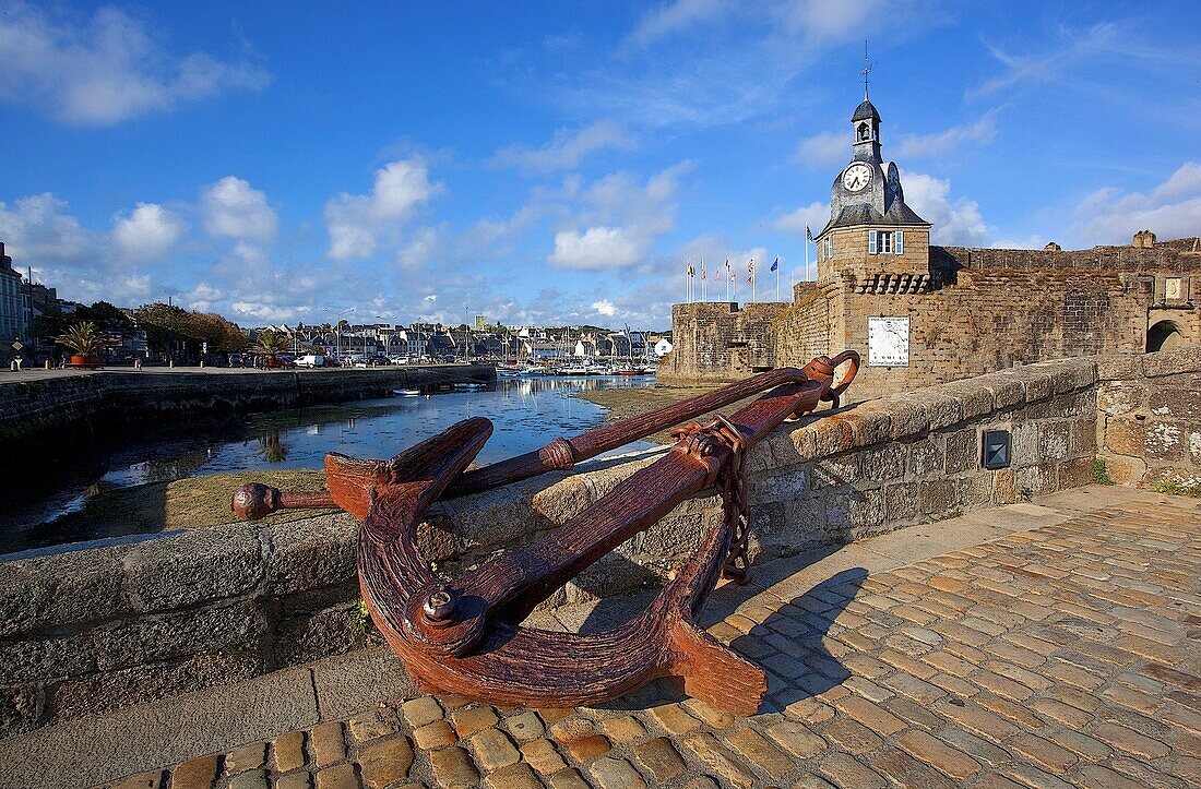 France, Finistere, Concarneau, the Ville Close, fortified city of the 15th and 16th centuries remodeled by Vauban in the 17th century\n