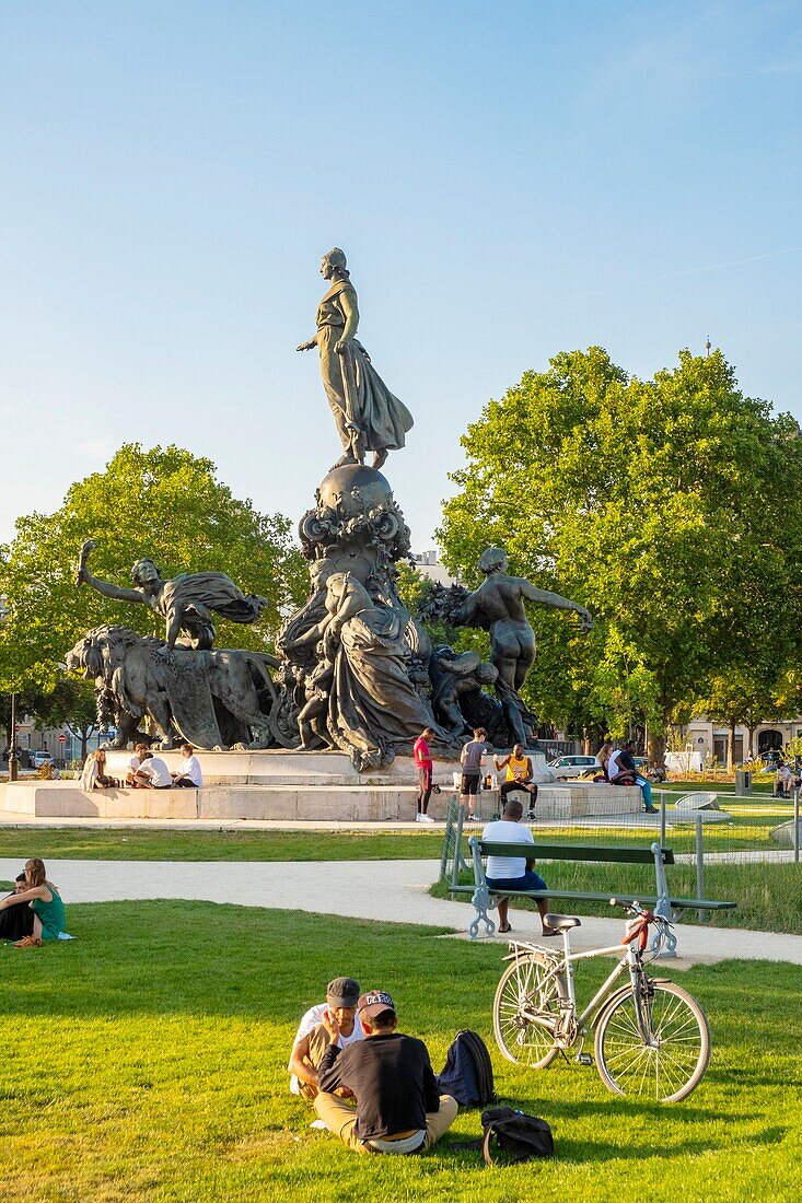 France, Paris, the new Place de la Nation inaugurated on 07/07/2019\n