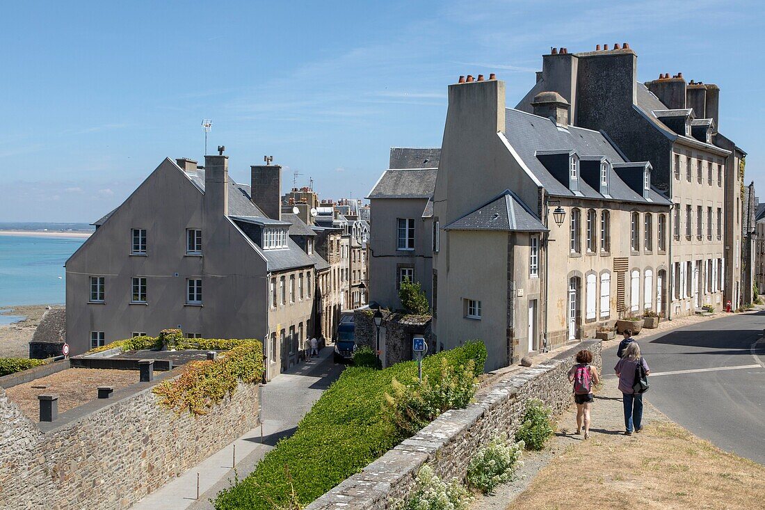 Frankreich, Manche, Cotentin, Granville, die Oberstadt auf einer felsigen Landzunge an der äußersten Ostspitze der Bucht von Mont Saint Michel