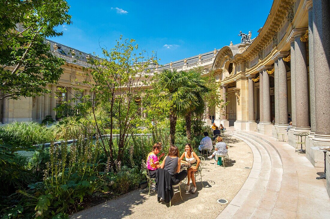 Frankreich, Paris, von der UNESCO zum Weltkulturerbe erklärtes Gebiet, Museum der Schönen Künste der Stadt Paris im Petit Palais, der innere Garten
