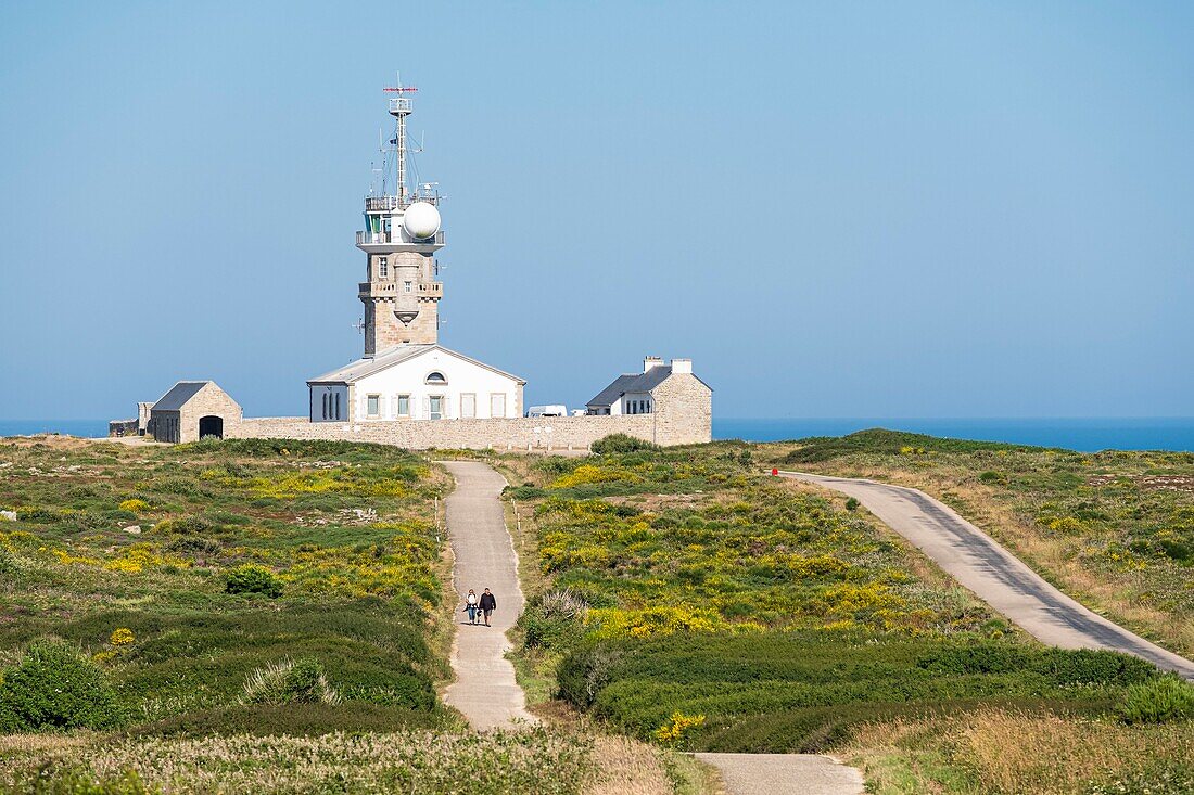 France, Finistere, Plogoff, the semaphore of the Pointe du Raz\n