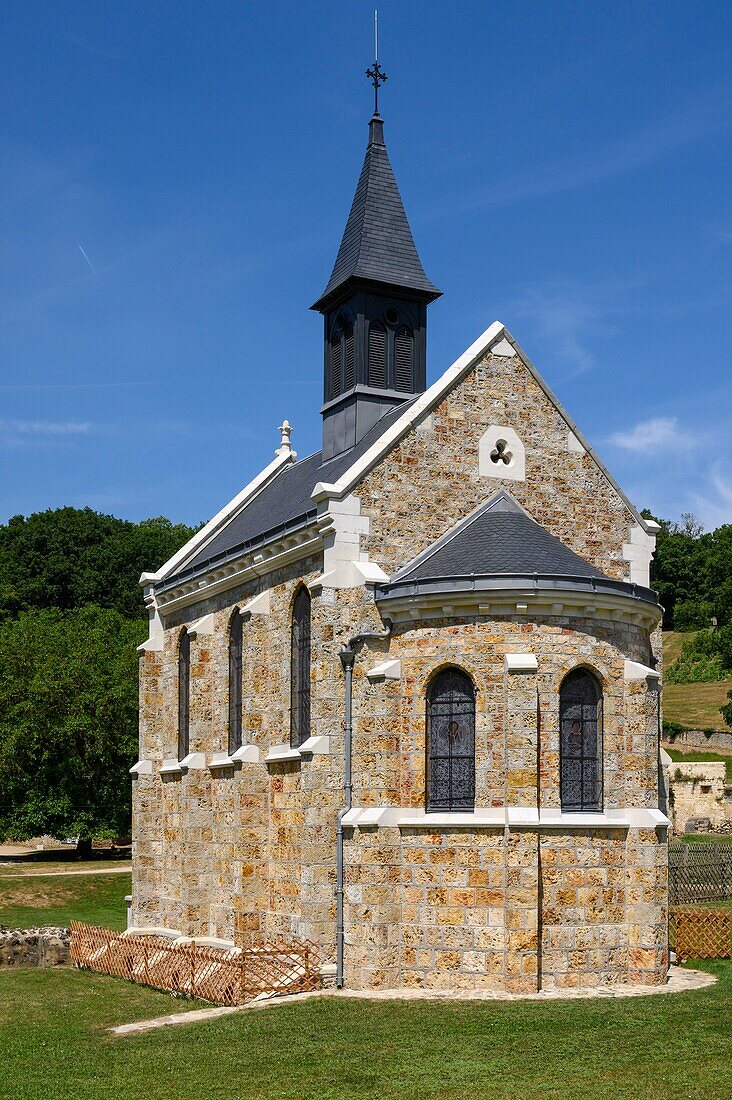 France, Yvelines, haute vallée de Chevreuse natural regional park, Magny les hameaux, Port Royal des champs Cistercian abbey founded in 1204, oratory\n