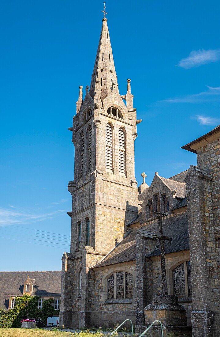 France, Finistere, Armorica Regional Natural Park, Crozon Peninsula, Camaret-sur-Mer, Saint-Remi church\n