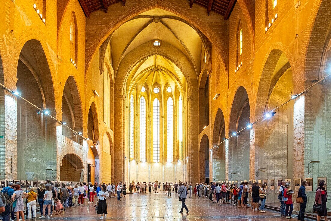 France, Pyrenees Orientales, Perpignan, church of the Dominicans, during the 31st VISA Photojournalism Festival for the image\n