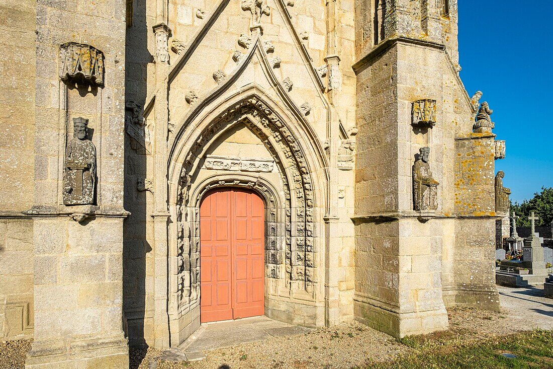 Frankreich, Finistere, Cap-Sizun, Primelin, Kirche Saint-Tugen (16. und 17. Jahrhundert)