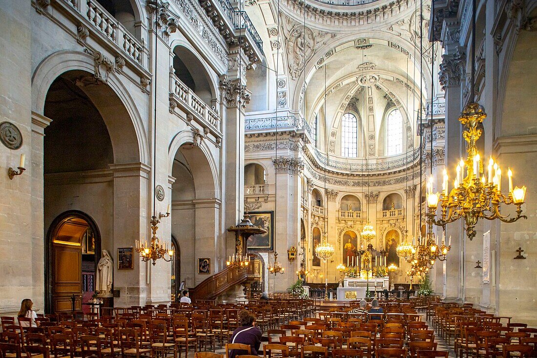 France, Paris, Marais district, Saint Paul church and Saint Louis\n