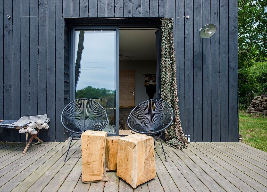 Frankreich, Guerande, Geschichte: Gemütliches Haus von Julie, einer Wandweberin