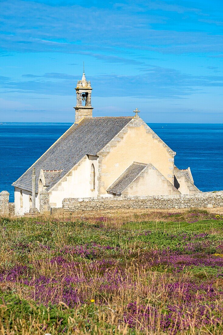 Frankreich, Finistere, Cleden-Cap-Sizun, Pointe du Van, Kapelle Saint-They