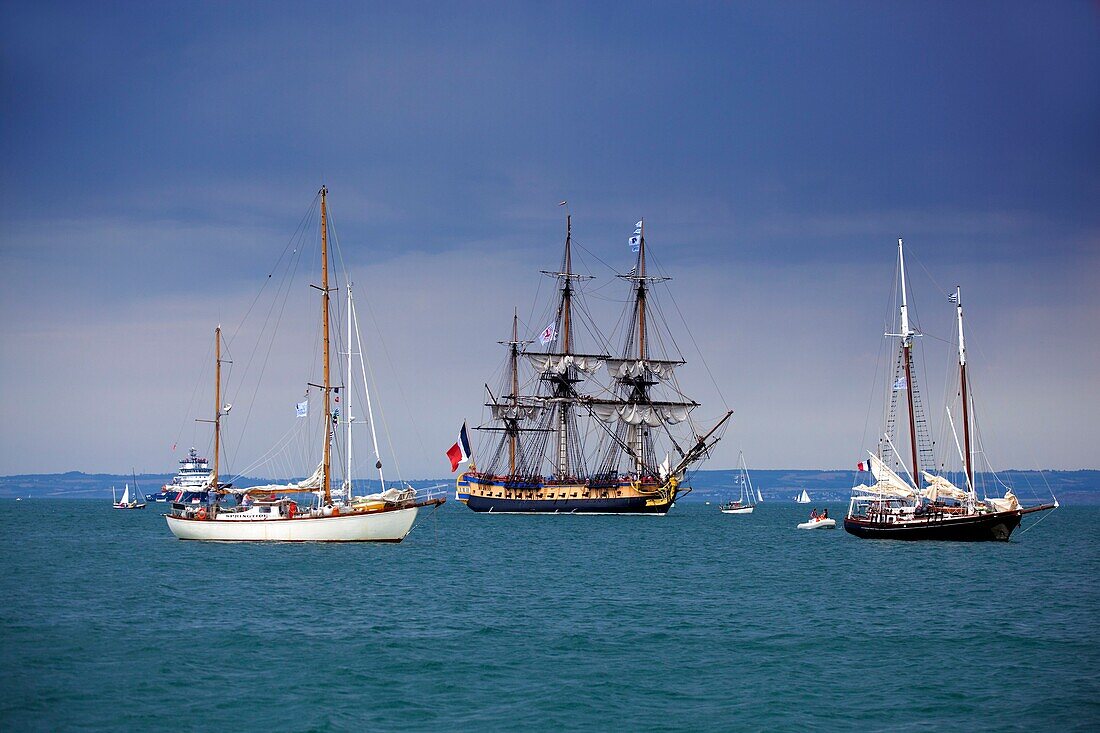 Frankreich, Finistère, Brest, L'HERMIONE, Freiheitsfregatte Frankreich Brest Internationales Maritimes Festival 2016