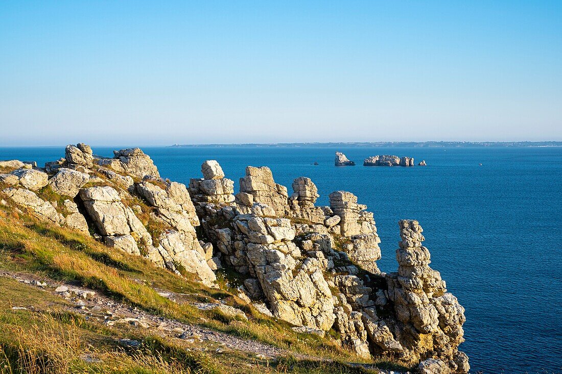 Frankreich, Finistere, Regionaler Naturpark Armorica, Halbinsel Crozon, Camaret-sur-Mer, Pointe de Pen-Hir