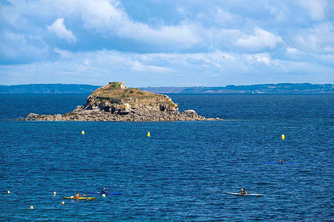 France, Finistere, Douarnenez, Treboul , Coulinec islet\n