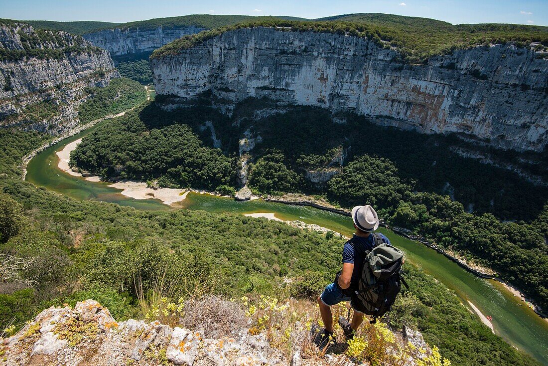 France, Ardeche, Reserve Naturelle des Gorges de l'Ardeche, Saint Remeze\n