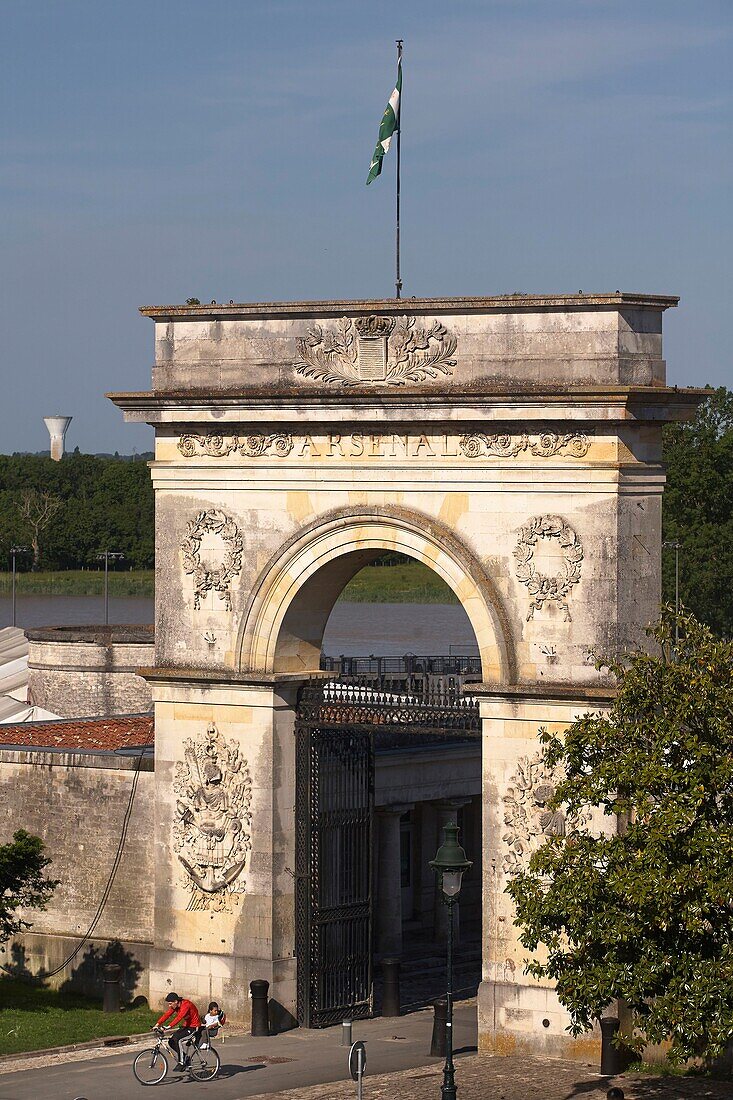 France, Charente Maritime, Rochefort, Maritime Arsenal Gate built in 1831\n