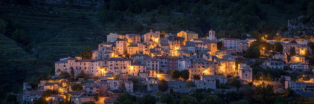 Frankreich, Alpes Maritimes, Parc Naturel Regional des Prealpes d'Azur, Cheiron monuntain, Coursegoules