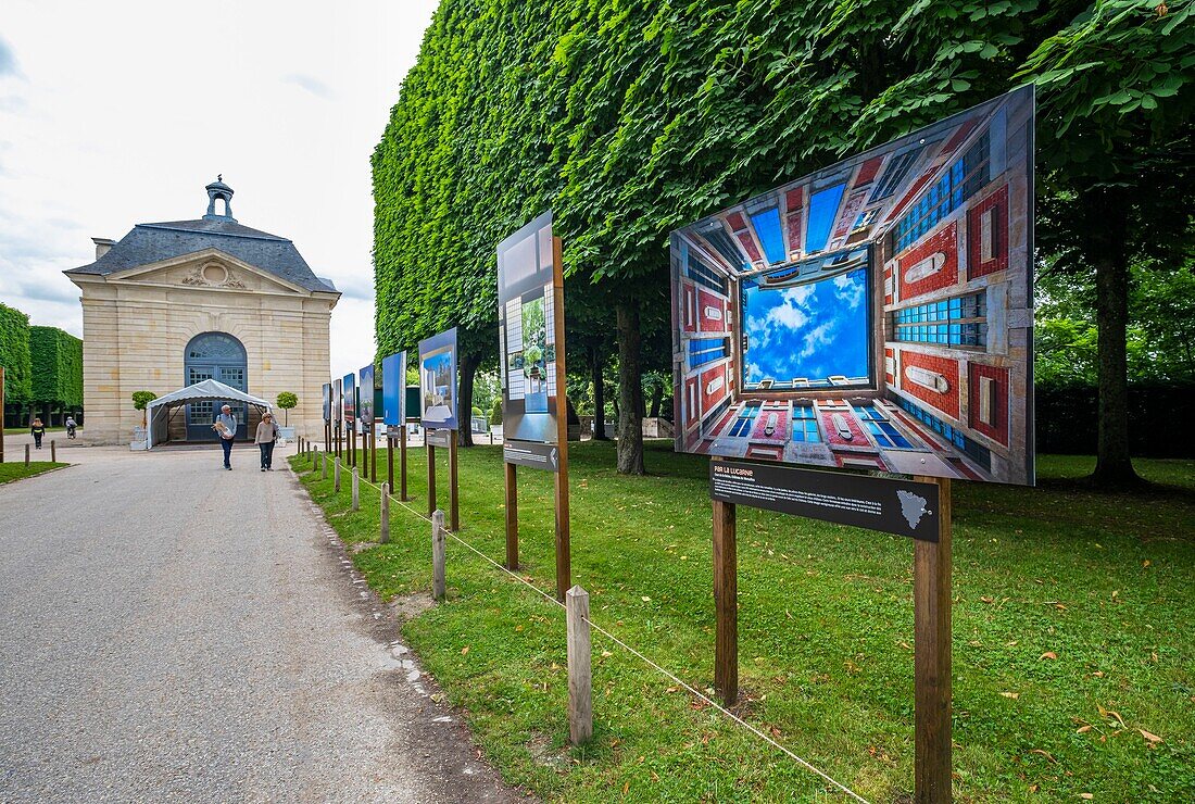 Frankreich, Hauts-de-Seine, Sceaux, Parc de Sceaux, entworfen von Andre Le Notre Ende des 17. Jahrhunderts, Fotoausstellung