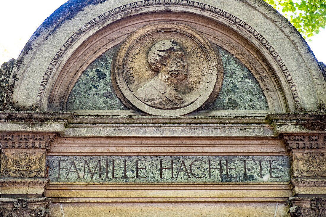 France, Paris, Montparnasse cemetery, mausoleum of the Hachette family\n
