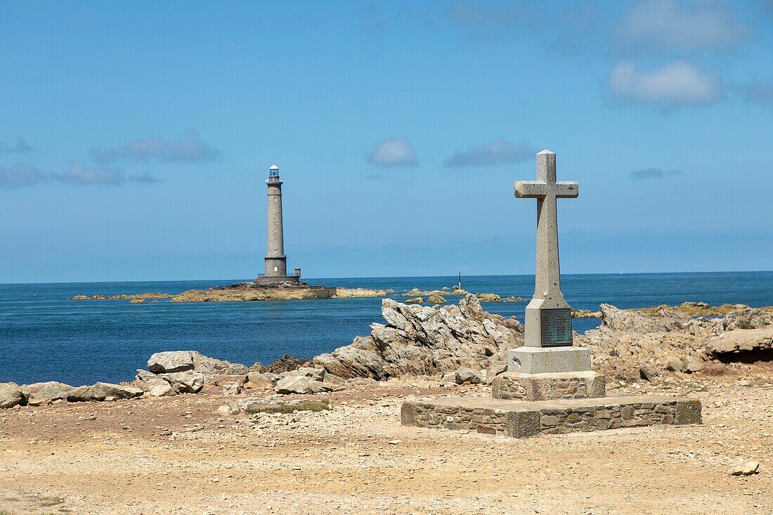 Frankreich, Manche, Cotentin, Cap de la Hague, Auderville, Goury der Haager Leuchtturm oder Goury Leuchtturmhaus