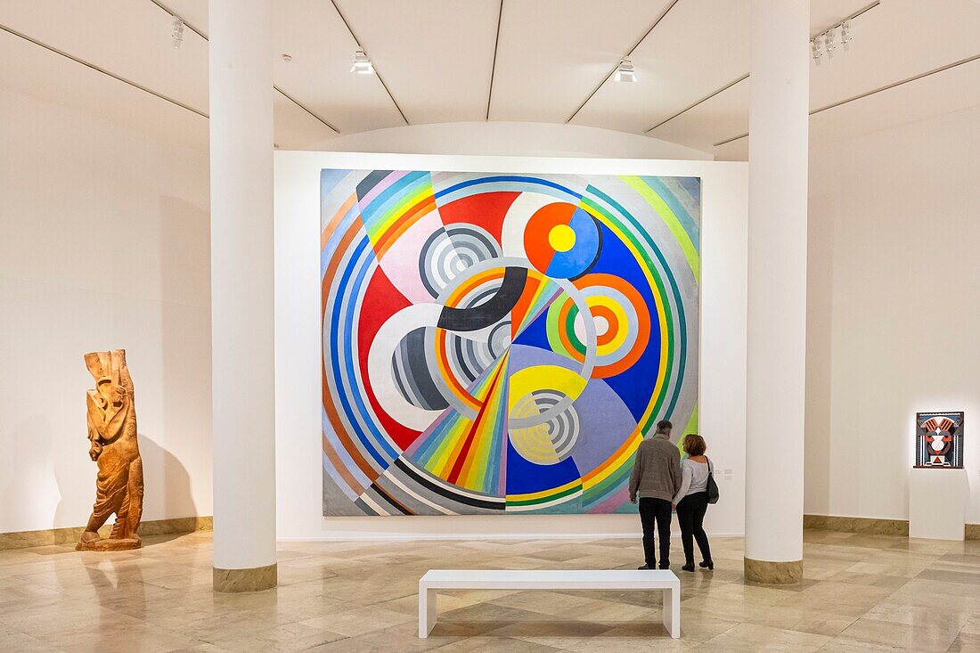 France, Paris, 16th arrondissement, the Museum of Modern Art of the City of Paris or MAMVP occupies part of the Palais de Tokyo, Robert Delaunay's work\n