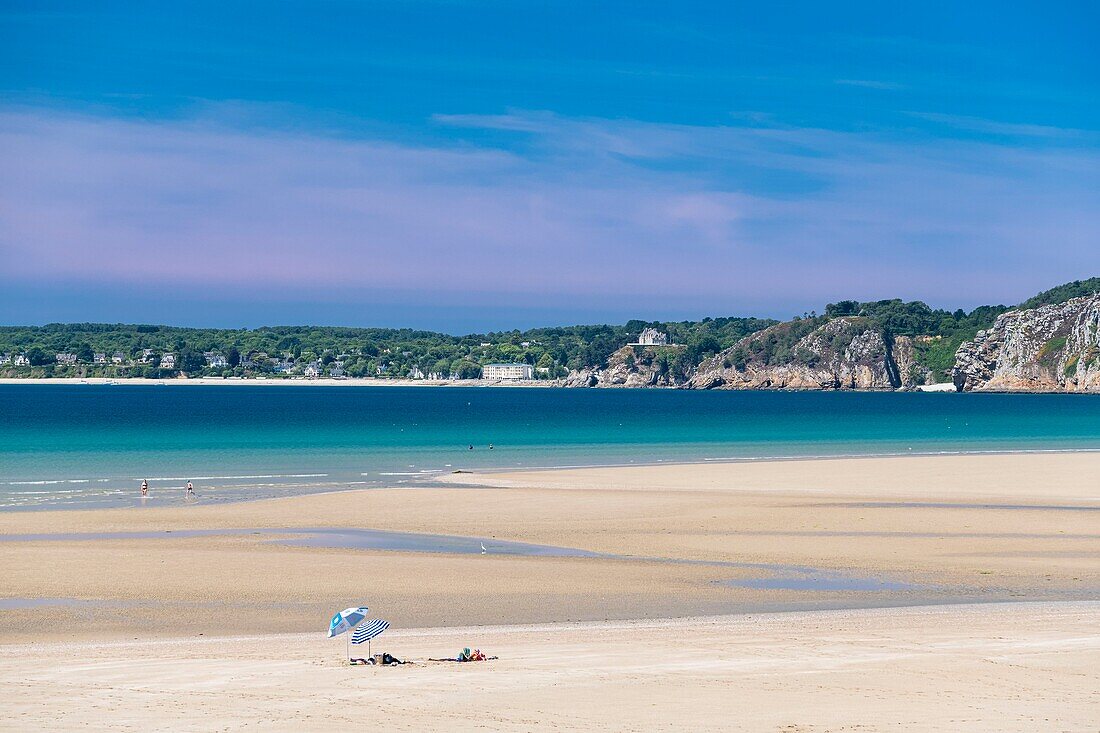 Frankreich, Finistere, Regionaler Naturpark Armorica, Halbinsel Crozon, Strand von Aber