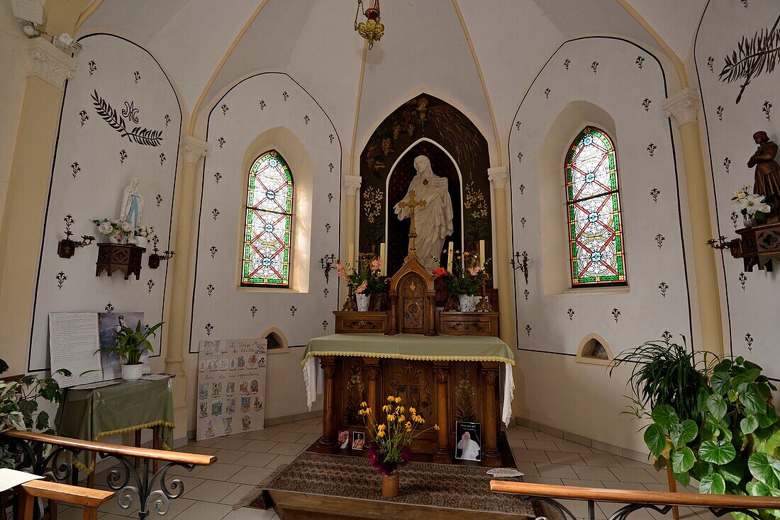 France, Doubs, Arc et Senans, Sacre Coeur chapel built in 1913\n