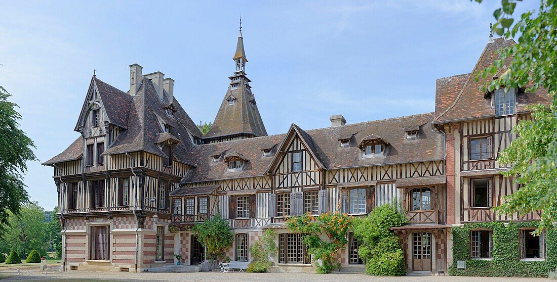 Frankreich, Seine-Maritime (76), Saint-Pierre-de-Maurieville, Herrenhaus von Villers