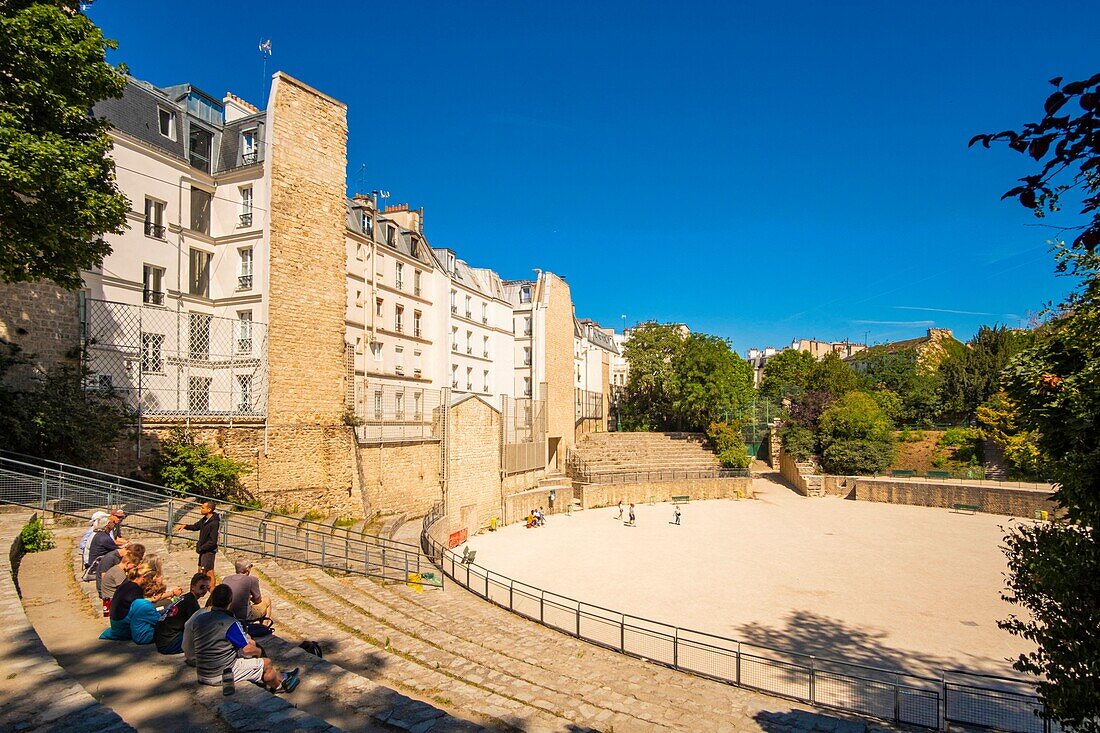 France, Paris, Saint Michel district, the arenas of Lutece\n