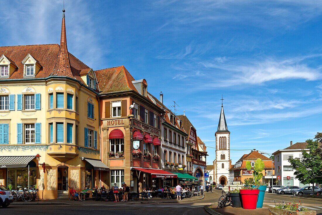 Frankreich, Haut Rhin, Münstertal, Stadt Munster, Grand Rue