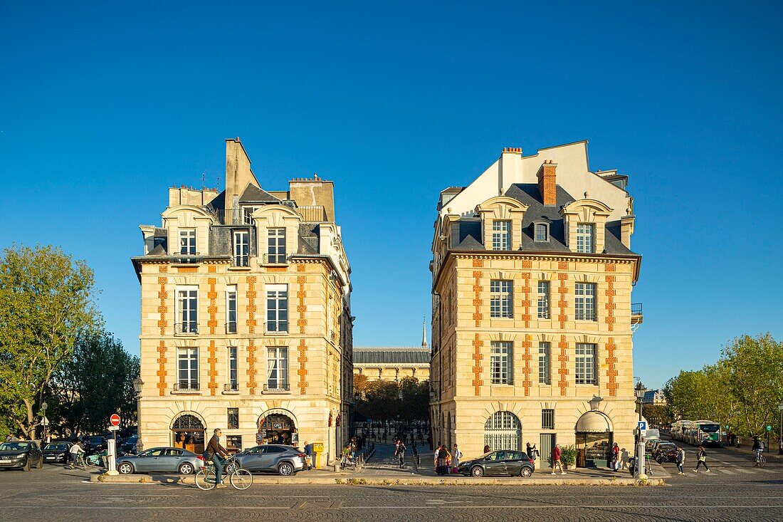 Frankreich, Paris, von der UNESCO zum Weltkulturerbe erklärtes Gebiet, Place du Pont Neuf