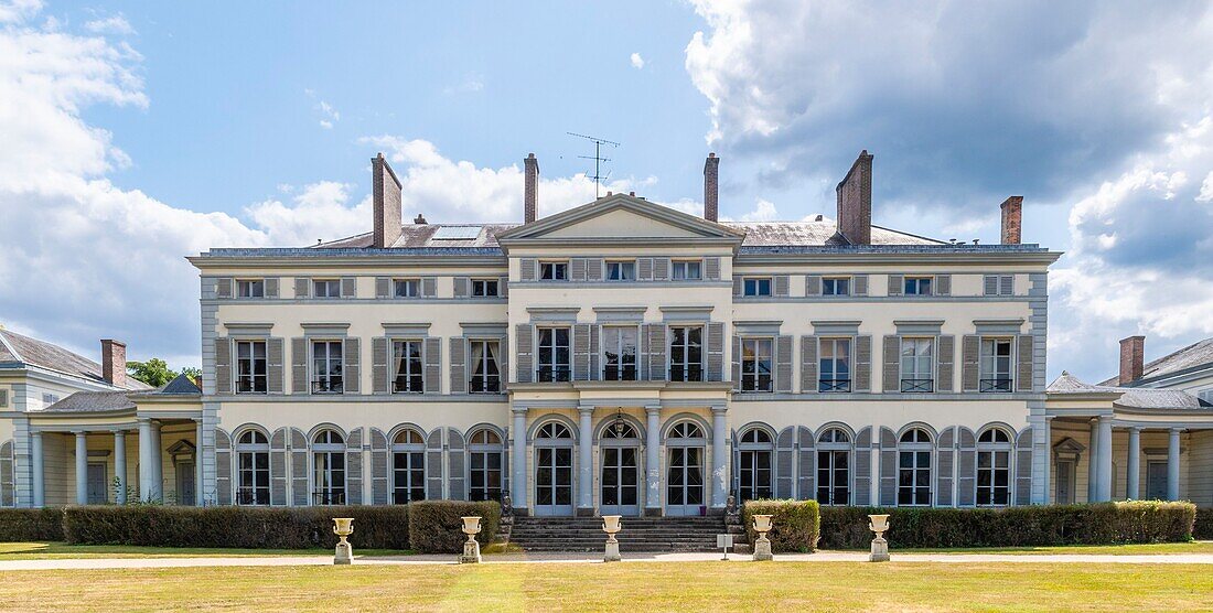 Frankreich, Yvelines (78), Montfort-l'Amaury, Schloss Groussay, die Fassade des Schlosses