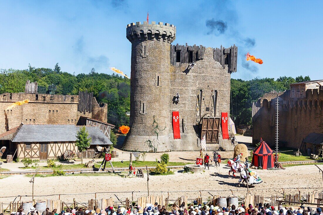 France, Vendee, Les Epesses, Le Puy du Fou historical theme park, Le Secret de la Lance show\n