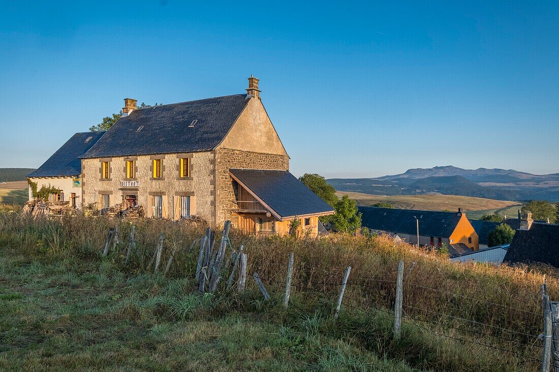 France, Puy de Dome, Compains, hamlet of Brion, Cezallier plateau, Parc naturel régional des Volcans d'Auvergne, Auvergne Volcanoes Regional Nature Park\n