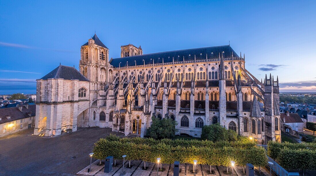 Frankreich, Cher, Bourges, Kathedrale St. Etienne, von der UNESCO zum Weltkulturerbe erklärt