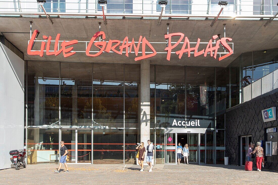 France, Nord, Lille, Grand Palais, entrance\n