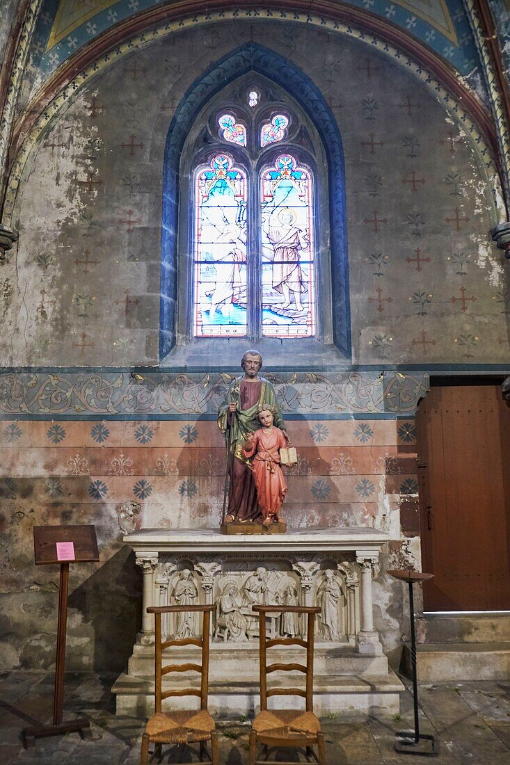 Frankreich, Indre, Le Blanc, Kapelle der Kirche Saint Genitour