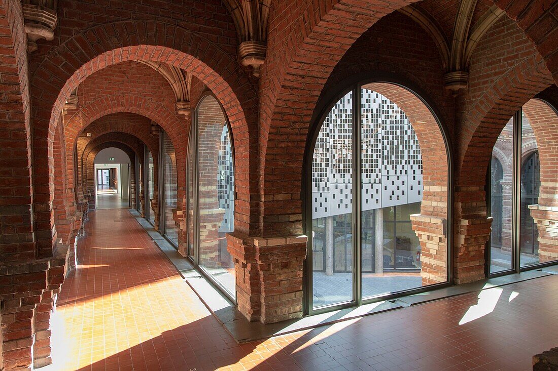 Frankreich, Nord, Lille, Bezirk des Museums der Schönen Künste, Gebäude der Sciences Po Lille (Architekten Deshoulières Jeanneau)