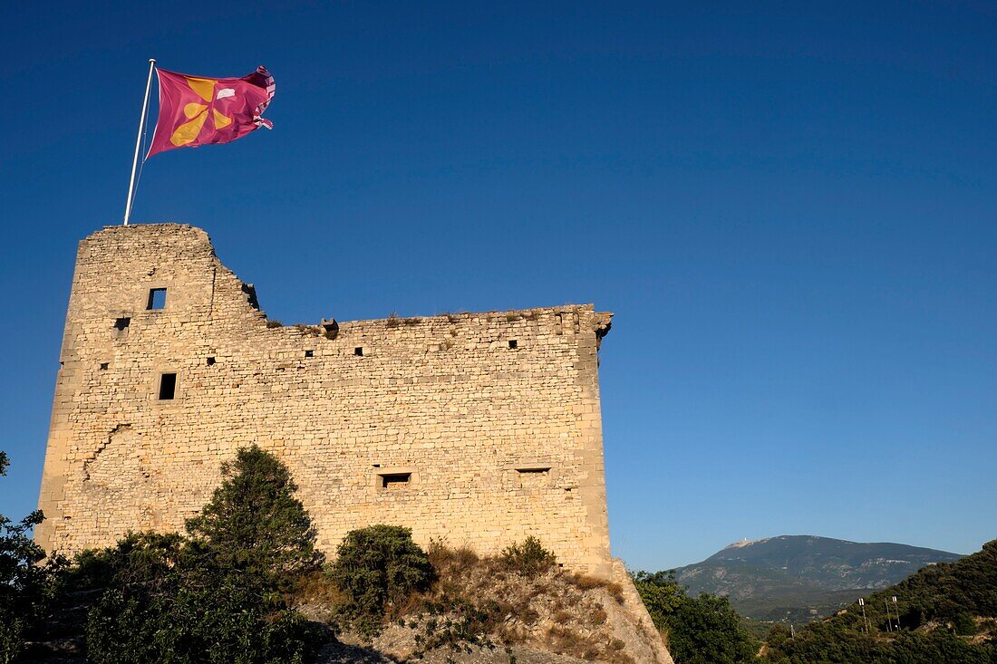 Frankreich, Vaucluse, Vaison la Romaine, die Oberstadt, das Schloss der Grafen von Toulouse aus dem 12.