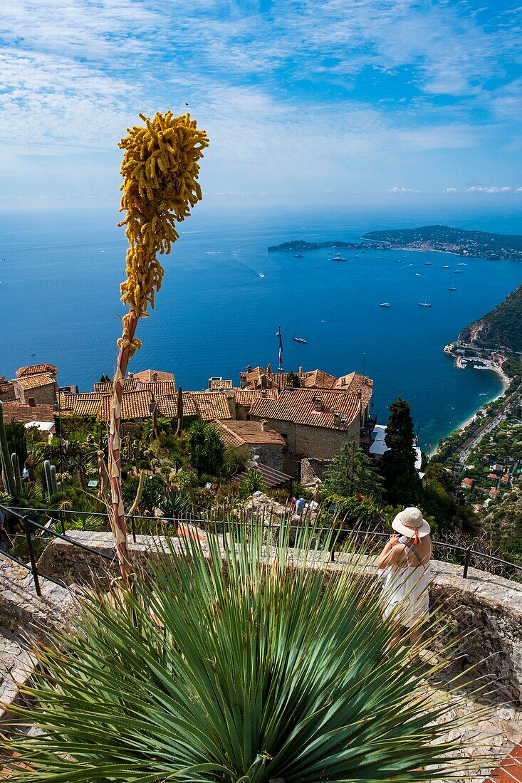 France, Alpes Maritimes, the hilltop village of Eze and its Exotic Garden\n