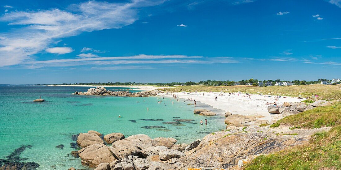 Frankreich, Finistere, Tregunc, Strand von Trevignon