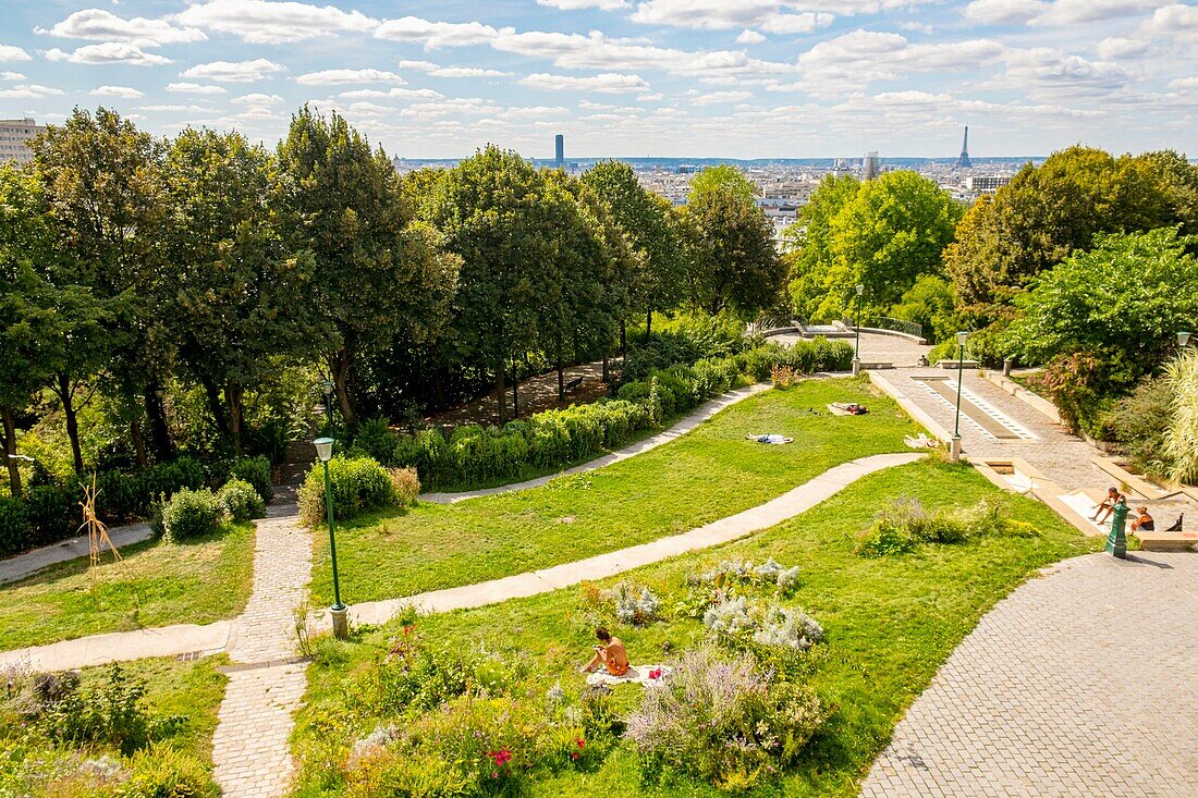 Frankreich, Paris, Belleville Park