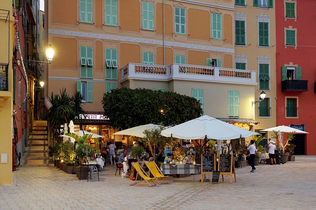 France, Alpes Maritimes, Menton, the old town, place Fontana (Fontana square)\n