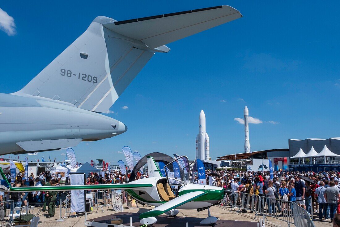 Frankreich, Seine Saint Denis, Le Bourget, Parc des Expositions Paris Le Bourget Internationale Luft- und Raumfahrtausstellung 2019