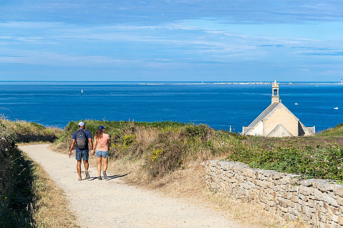 Frankreich, Finistere, Cleden-Cap-Sizun, Pointe du Van, Kapelle Saint-They