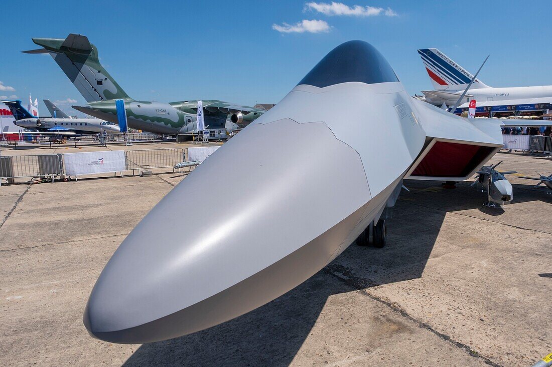 Frankreich, Seine Saint Denis, Le Bourget, Parc des Expositions Paris Le Bourget Internationale Luft- und Raumfahrtausstellung 2019, Stealth-Flugzeuge