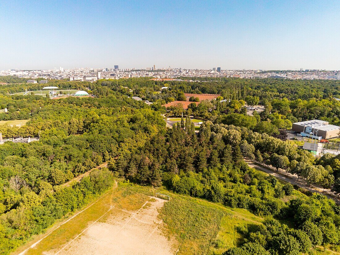 France, Paris, Bois de Vincennes (aerial view)\n