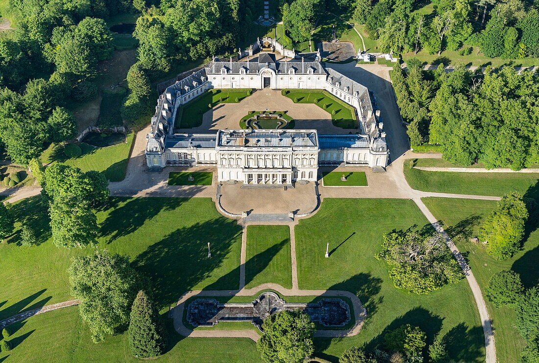 Frankreich,, Eure, Vernon, Schloss Bizy (Luftaufnahme)