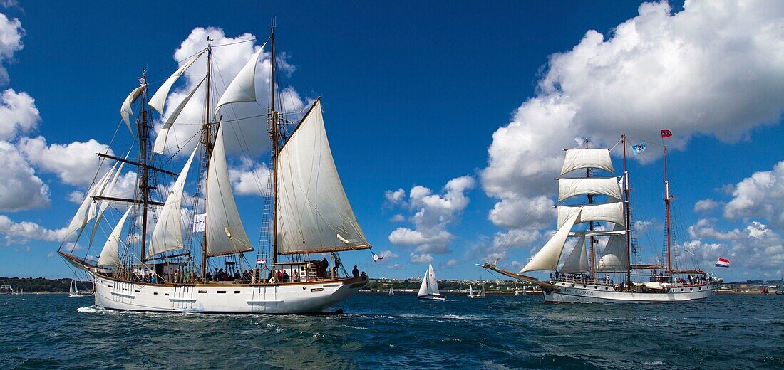 France, Finistère, Brest, LE MARITÉ France LOTH LORIËN Netherlands Brest International Maritime Festival 2016\n