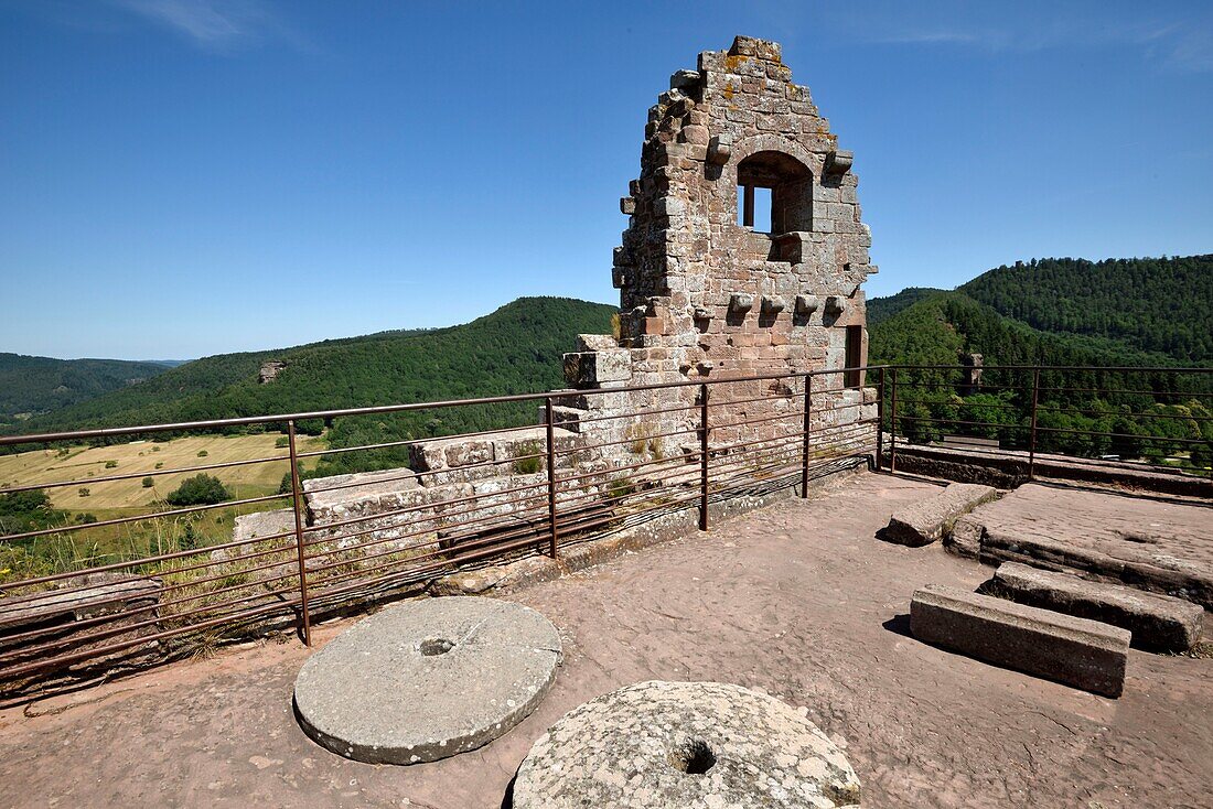 Frankreich, Bas Rhin, Lembach, Burg Fleckenstein, Ruine aus dem 12. Jahrhundert, Sitz des Burgherrn